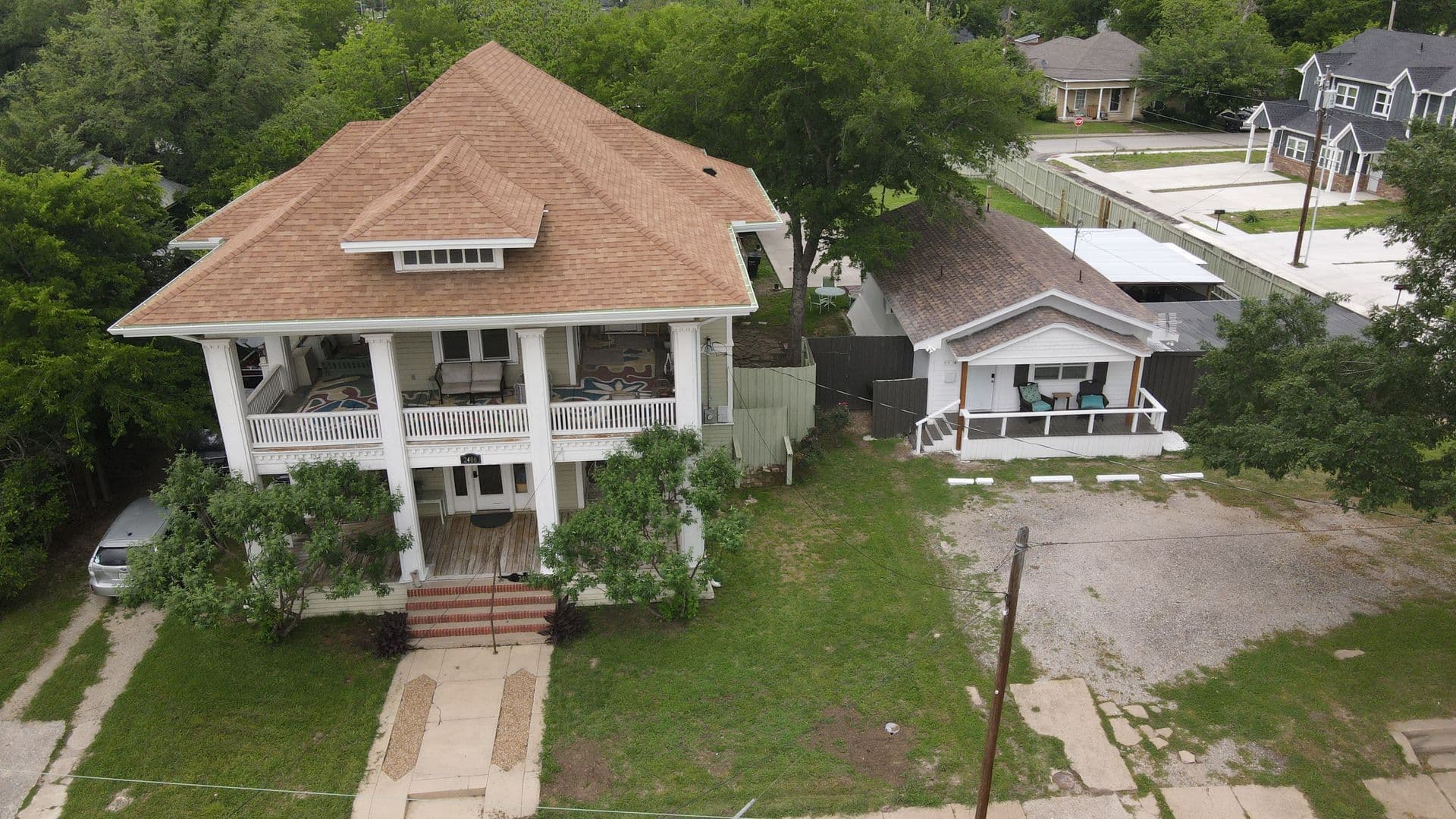 Aerial view of Church Street Studio property